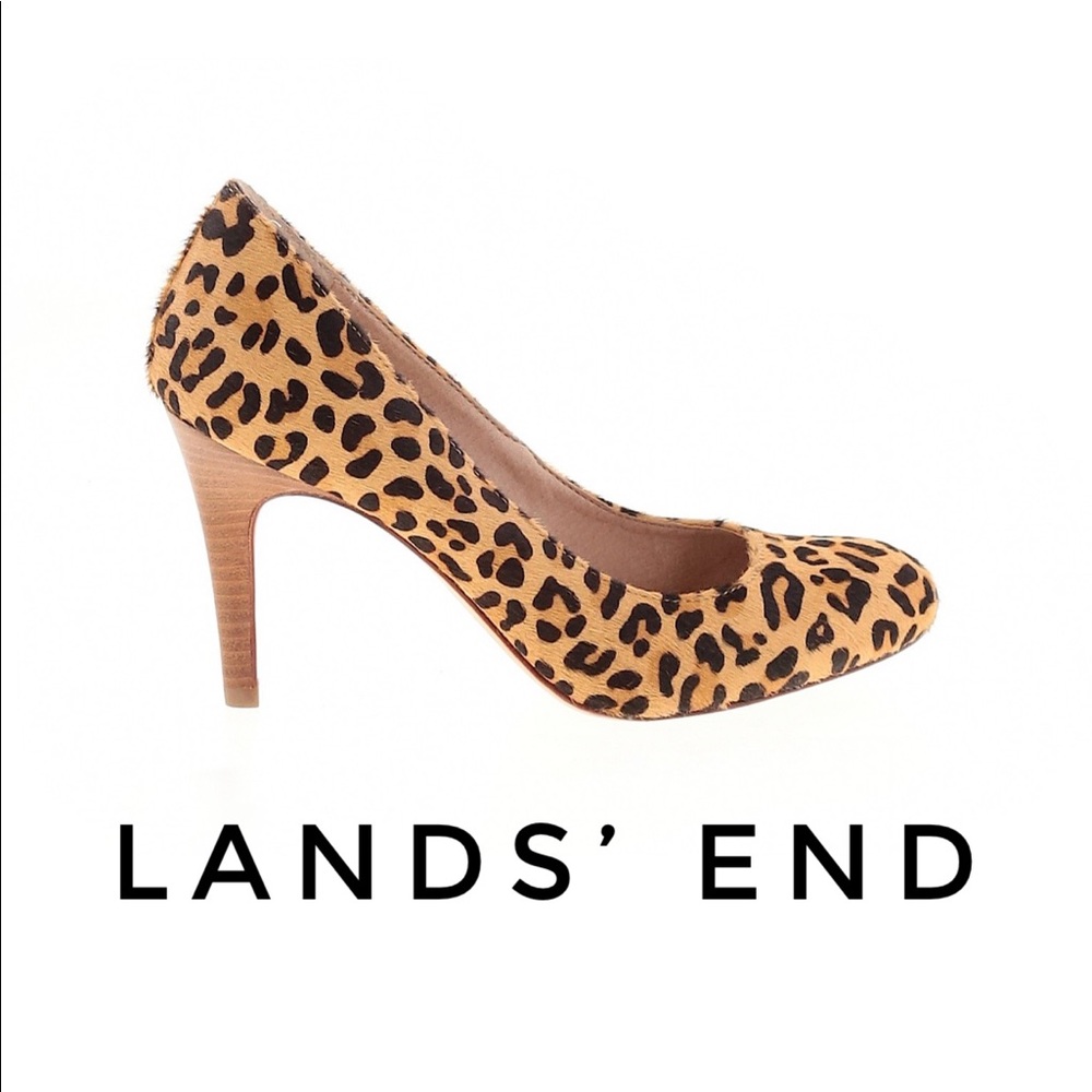 Land’s End Leopard Print Heels in size 6.5